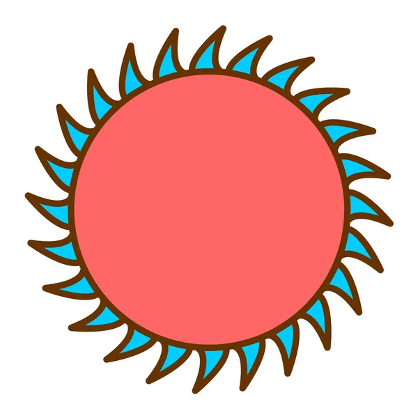 Sun Web Ikony Vektorové Ilustrace — Stockový vektor
