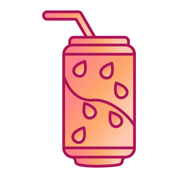 Cocktail Com Refrigerante Design Ilustração Vetorial Sorvete —  Vetores de Stock
