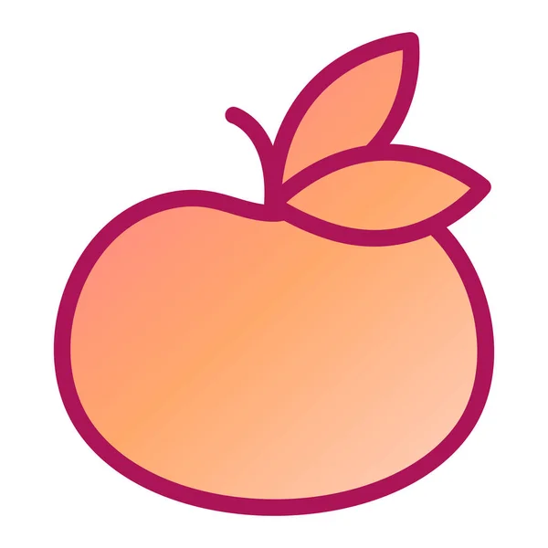 Fruta Icono Web Vector Ilustración — Archivo Imágenes Vectoriales