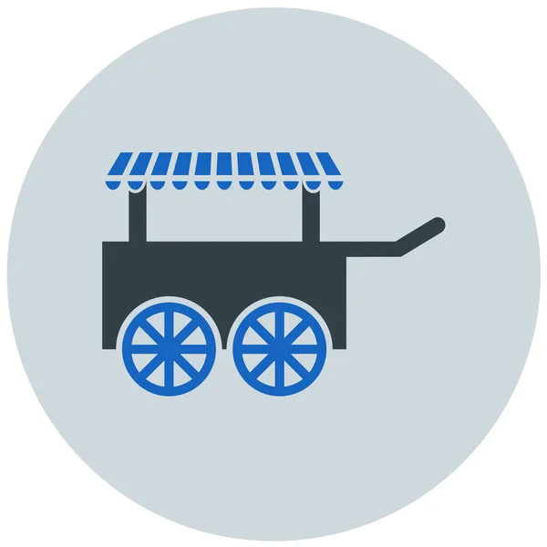 Shop Cart Simple Design — Stock Vector