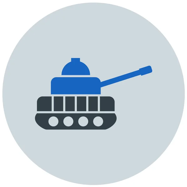 Tank Web Simgesi Basit Illüstrasyon — Stok Vektör