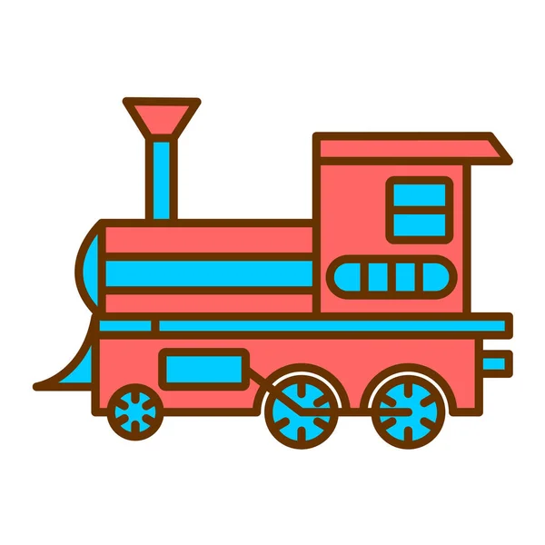 Illustration Vectorielle Icône Train — Image vectorielle