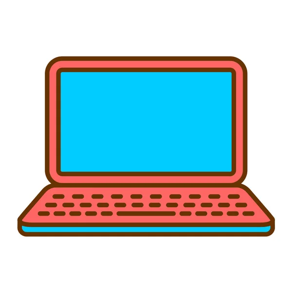 Ikona Laptopa Wektor Ilustracji Projektu — Wektor stockowy