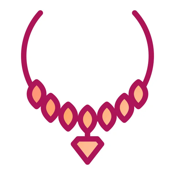 Necklace Icon Vector Illustration — Stock Vector
