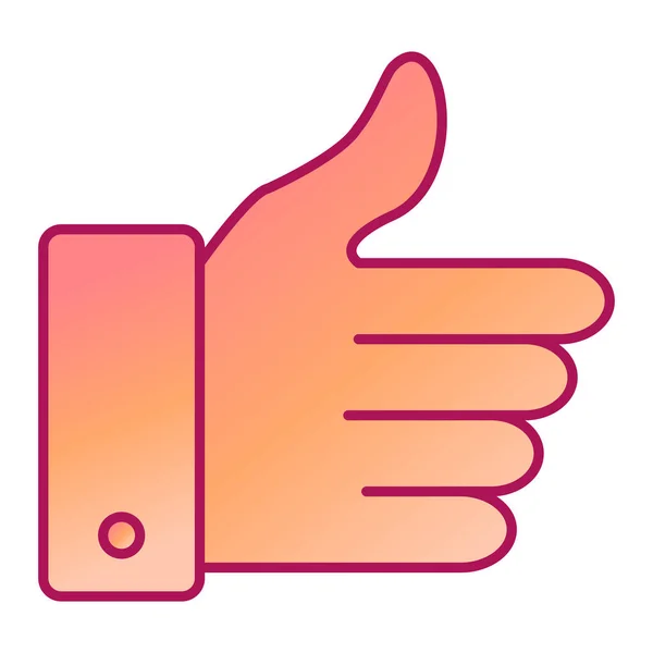 Thumb Modern Icon Vector Illustration — Image vectorielle