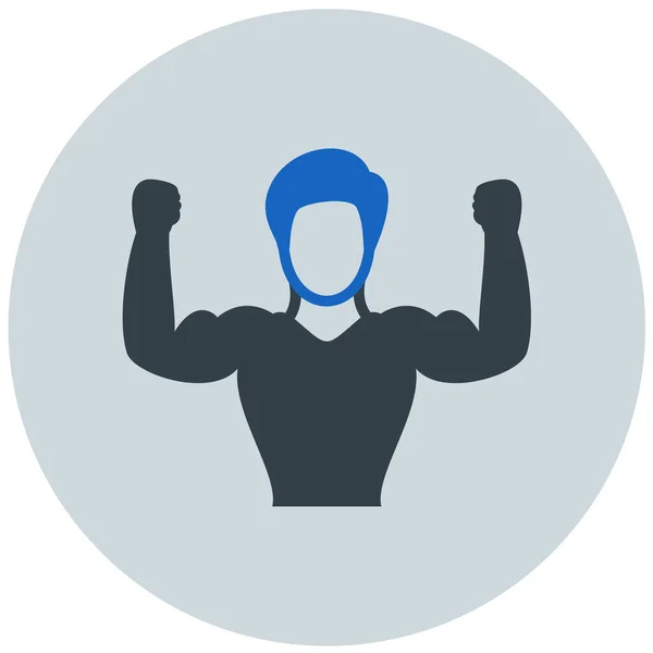 Spieren Web Icoon Eenvoudige Illustratie — Stockvector