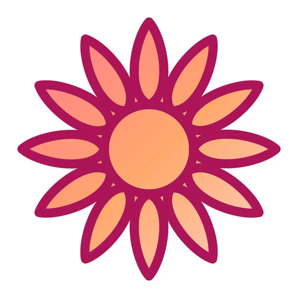 花のアイコン Web の花ベクトル アイコンのシンプルなイラスト — ストックベクタ