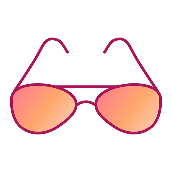 Icono Gafas Sol Ilustración Vectorial — Vector de stock