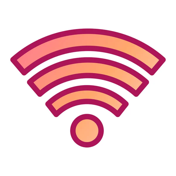 Wifi Sinyal Ikonu Vektör Illüstrasyon Tasarımı — Stok Vektör