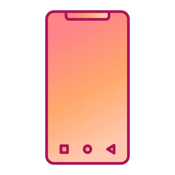 Dispositivo Smartphone Gadget Icona Vettoriale Illustrazione Design — Vettoriale Stock