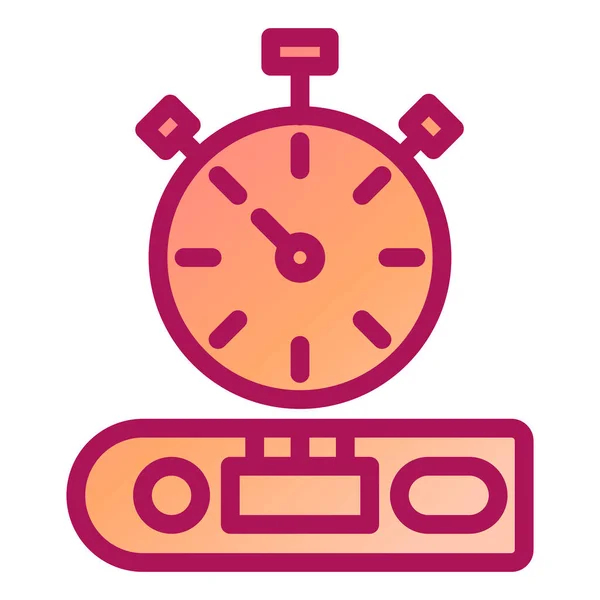 Stopwatch Icono Vector Ilustración — Archivo Imágenes Vectoriales