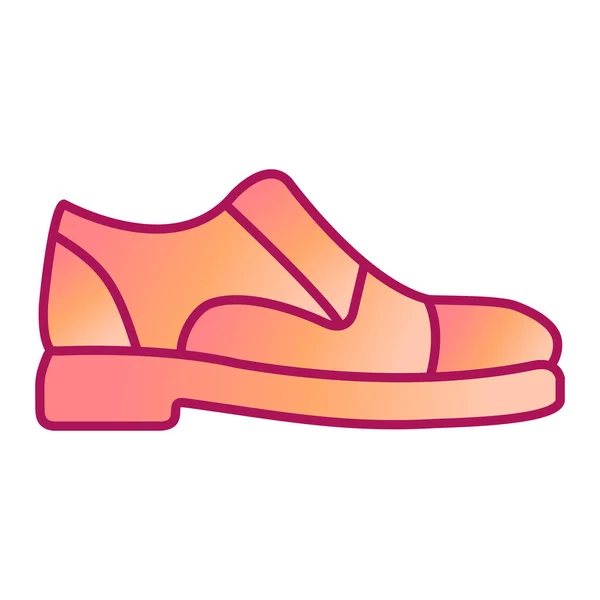 Значок Взуття Модному Стилі Ізольований Фон — стоковий вектор