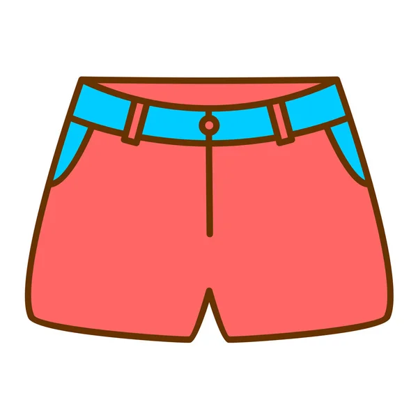 Shorts Modern Icon Vector Illustration — Stockvektor