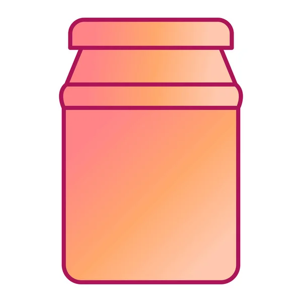 Marmeladenglas Cartoon Illustration Von Honigflaschen Vektorsymbolen Für Das Web — Stockvektor