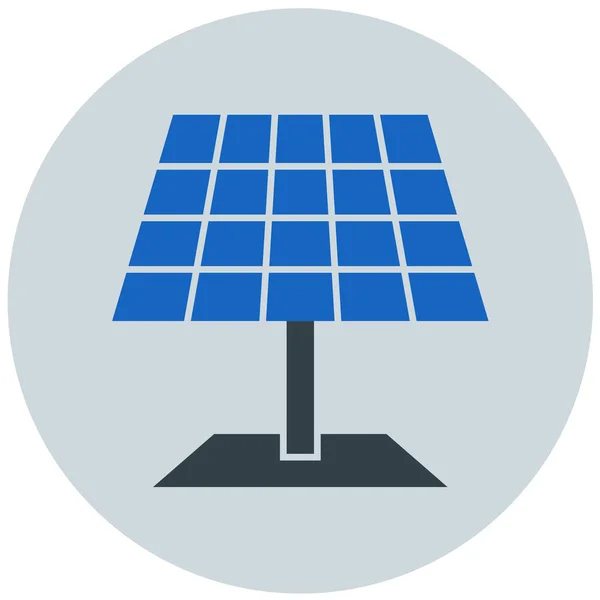 Solarmodul Einfache Illustration — Stockvektor