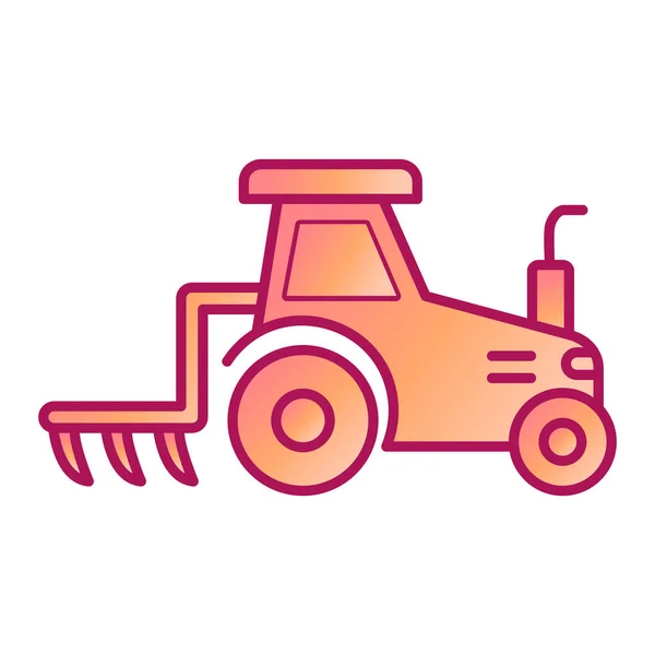 Tractor Modern Icon Vector Illustration — Stock Vector