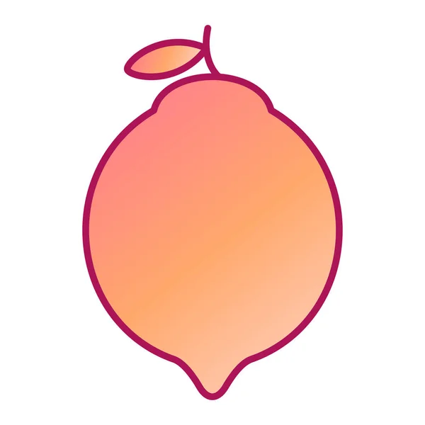 Ícone Fruta Fresca Desenho Animado Ilustração Vetorial Cebola Vermelha Para — Vetor de Stock