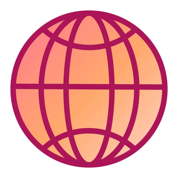 Ikona Globu Ilustracja Wektora — Wektor stockowy