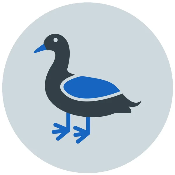 Pássaro Ícone Web Ilustração Simples —  Vetores de Stock
