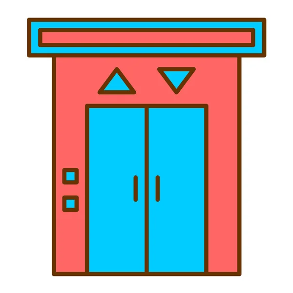 Ascenseur Icône Web Illustration Simple — Image vectorielle