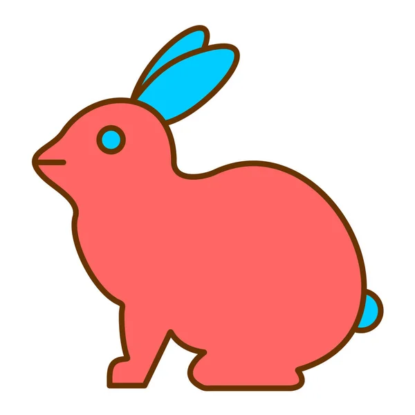 Cute Rabbit Vector Illustration Design — Stock Vector