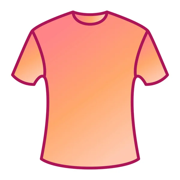 Camiseta Con Camiseta Rosa Sobre Fondo Blanco — Archivo Imágenes Vectoriales