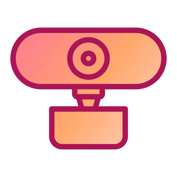 Webcam Simgesinin Vektör Illüstrasyonu — Stok Vektör