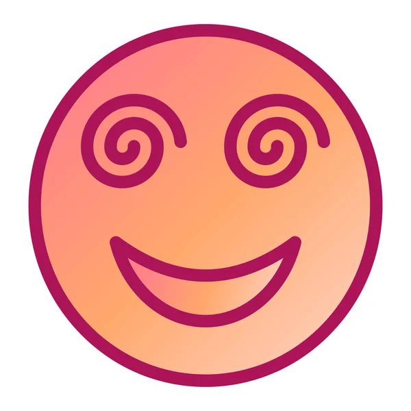 Sorriso Rosto Emoticon Vetor Ilustração — Vetor de Stock