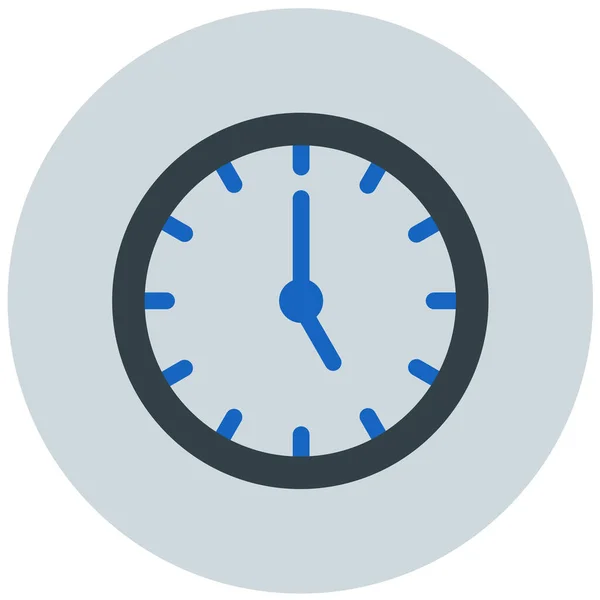 Horloge Icône Web Illustration Simple — Image vectorielle