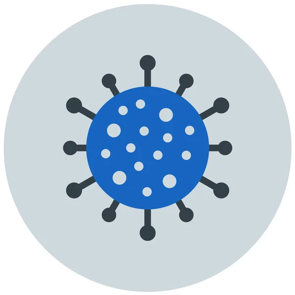 Virus Icono Web Ilustración Simple — Vector de stock