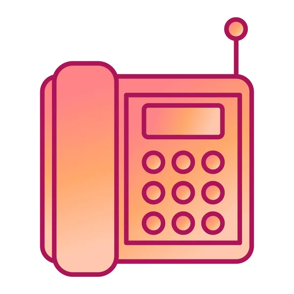 Icono Del Teléfono Vector Ilustración — Archivo Imágenes Vectoriales