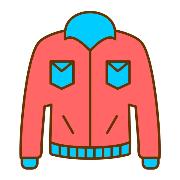Vector Illustration Jacket Icon — Stock Vector