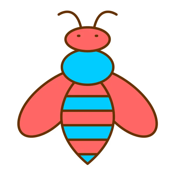 Icono Abeja Vector Ilustración — Archivo Imágenes Vectoriales