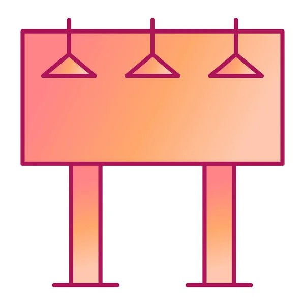 Billboard Web Icoon Eenvoudige Illustratie — Stockvector