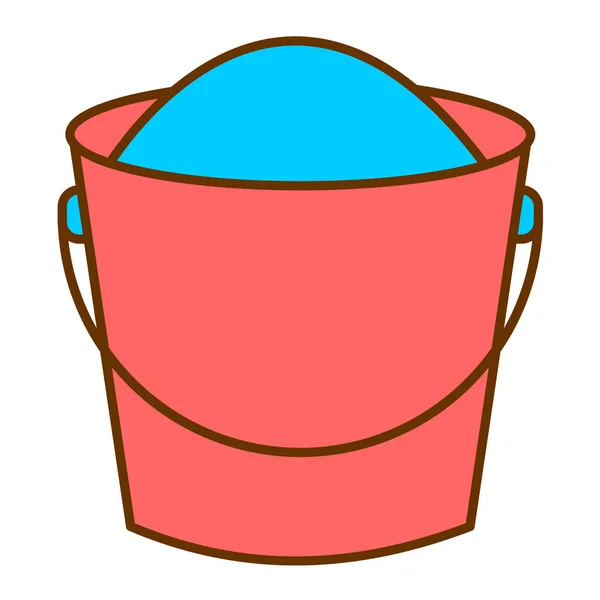 Bucket Modern Icon Vector Illustration — Stok Vektör