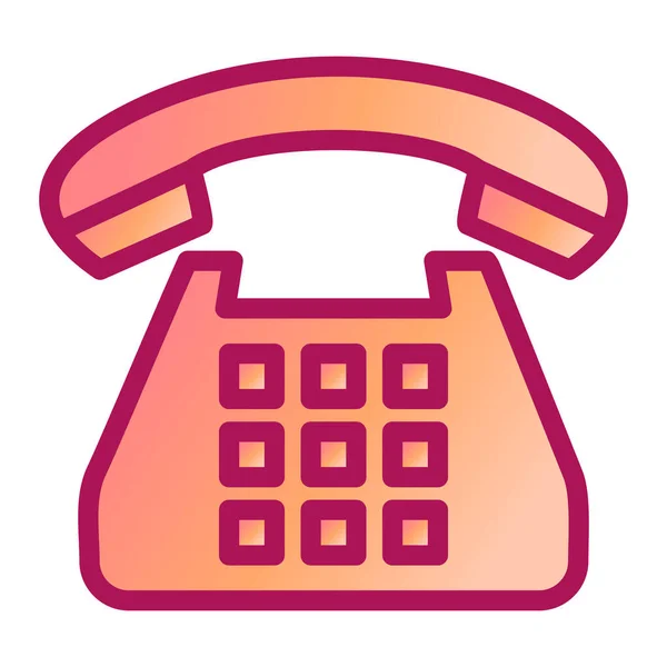 Telefon Web Symbol Einfache Illustration — Stockvektor