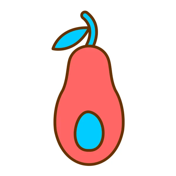 Ilustración Vectorial Una Linda Papaya Dibujos Animados — Vector de stock