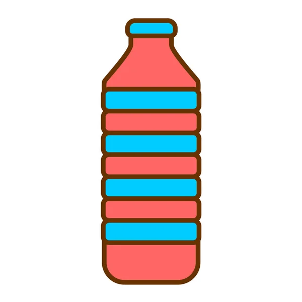 Flesje Water Icoon Cartoon Van Drink Soda Vector Pictogrammen Voor — Stockvector