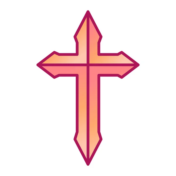 Хрест Сучасна Іконка Векторна Ілюстрація — стоковий вектор