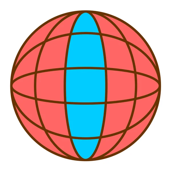 Design Vektorových Ilustrací Ikon Světových Globí — Stockový vektor