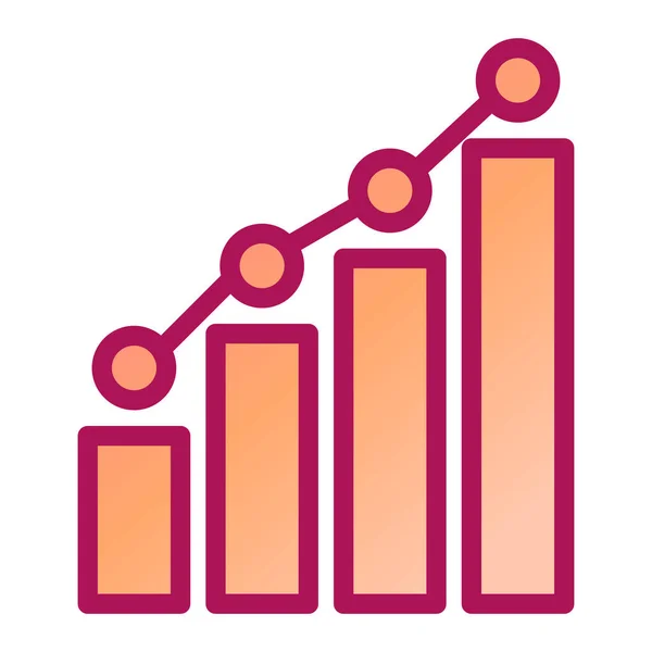 Balkendiagramm Symbol Vektorillustration — Stockvektor