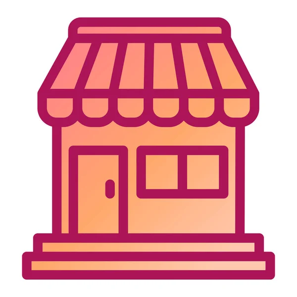 Tienda Icono Web Ilustración Simple — Vector de stock