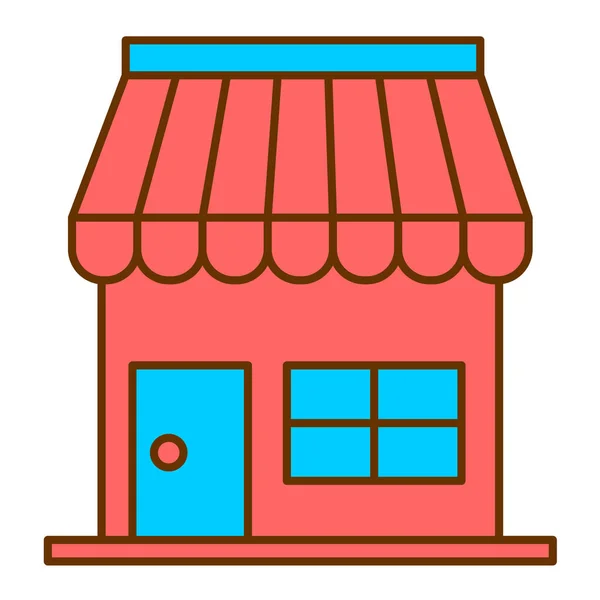 Tienda Icono Web Vector Ilustración — Archivo Imágenes Vectoriales