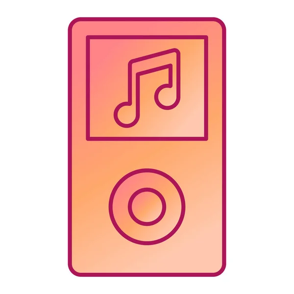 Music Player Icon Vector Illustration — Stock Vector