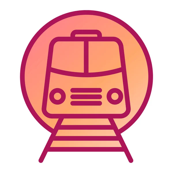 Train Modern Icon Vector Illustration — Stok Vektör