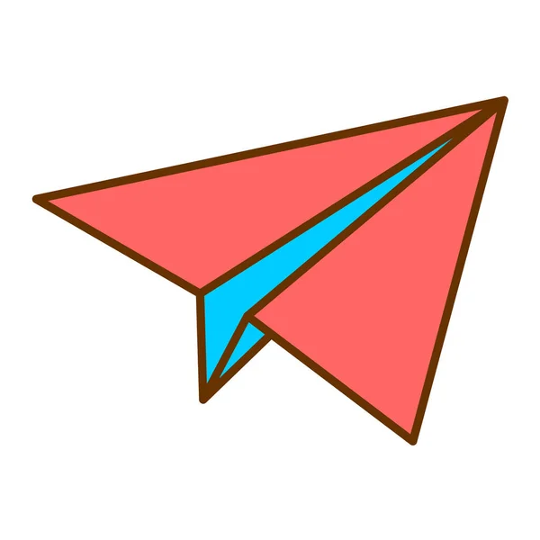 紙飛行機のアイコンベクトル図 — ストックベクタ