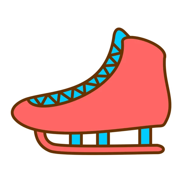 Ice Skate Icon Flat Illustration Skates Vector Icons Web — Stockový vektor