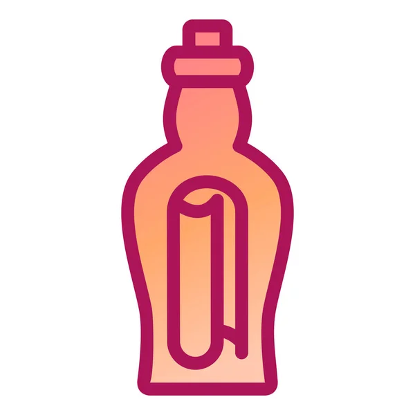 Бутылка Веб Иконка Простой Дизайн — стоковый вектор