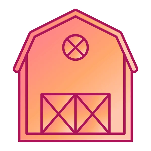 Barn Modern Icon Vector Illustration —  Vetores de Stock