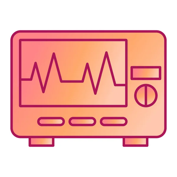 Blood Test Icon Outline Illustration Red Heart Vector Icons Web — Vector de stock